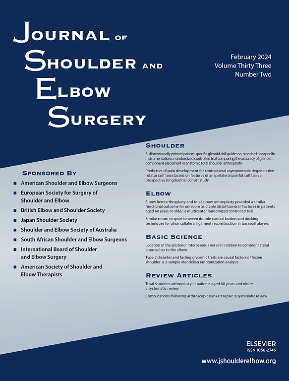 Go to journal home page - Journal of Shoulder and Elbow Surgery